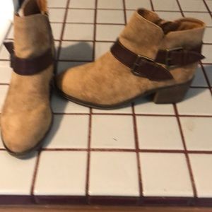 Tan ankle boots